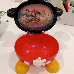 0622-179 ミッキーマウス小物入れ付目覚まし時計の画像