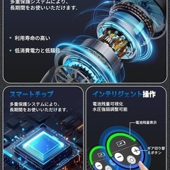 【新品未使用】高圧洗浄機 コードレス 充電式 6in1ノズル バッテリー 2個付き 8MPaの画像