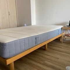 IKEAのセミダブル（195×120cm)マットレス（VESTE...