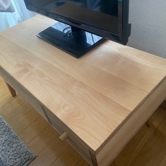 木製(アルダー材オイル塗装)テレビ台の画像