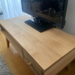 木製(アルダー材オイル塗装)テレビ台の画像