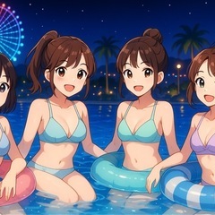 7/19(土)ナイトプールに行きませんか？☺️
