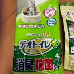 美品♡猫のトイレ本体とシート３枚つき
の画像