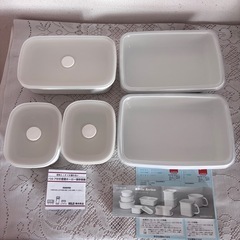 ①琺瑯保存容器 ５点／野田琺瑯  MUJI無印良品