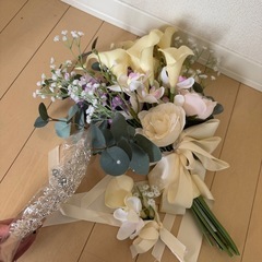 結婚式セット　ブーケ　ティアラ　ブートニア