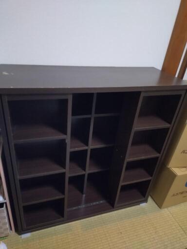 本棚スライド式二段 (しまざわ) 東京の収納家具《本棚》の中古