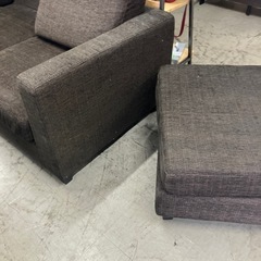 I2506-572 RELAX FORM オットマン付きソファ 3人掛け 中古 汚れありの画像