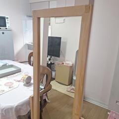 姿見   キャスター付きの画像