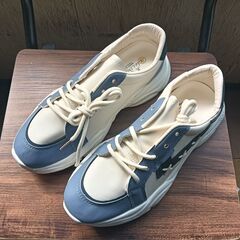 新品 25cm メンズ スニーカー ホワイト 厚底 男女兼用 シ...