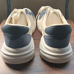 新品 25cm メンズ スニーカー ホワイト 厚底 男女兼用 シューズ【2000-426-S】の画像