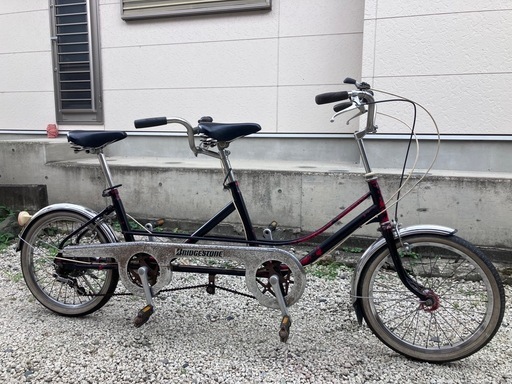 【昭和レトロ】ブリヂストンタンデム自転車(2人乗り)