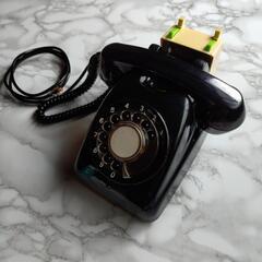 黒電話　保留用オルゴール付きの画像