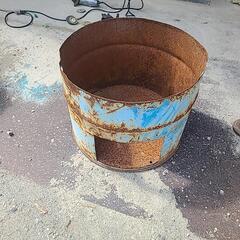 ドラム缶半割 BBQ 簡易焼却炉の画像