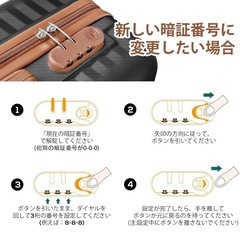 新品未使用品！スーツケース キャリーケース キャリーバッグ 機内持ち込み 超軽量 大型 ダブルキャスター 耐衝撃 静音 360度回転 の画像