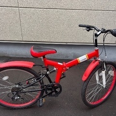FIELDCHAMP 折りたたみ自転車　レッド　美品