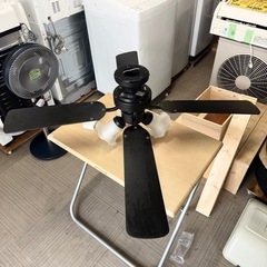 【美品‼️】定価21,800円♪ SIS株式会社 シーリングファンライト 照明器具 ガラスシェード 空調家電 リモコン付き♪の画像