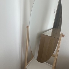 【ニトリ】棚付きスタンドミラー エリッセの画像