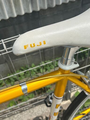FUJI FEATHER フェザー ピストバイク 黄 Eランク発送 後ブレーキ FUJI FEATHER フェザー ピストバイク 黄 Eランク発送 後ブレーキ