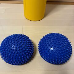 ストレッチポールとバランスボール半月型の画像