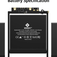 【新品】Mac Book Pro 13 インチタッチバー用ラップトップ交換用バッテリーの画像