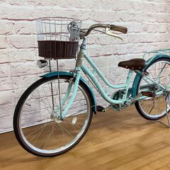 【小学生用/アウトレット品（キズの為お値引き商品）】サカモトテクノ 22型プチモン 身長125cm程度から ソーダ色<自転車のオオムラ 静岡店>の画像