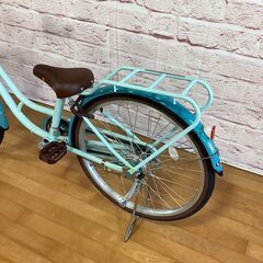 【小学生用/アウトレット品（キズの為お値引き商品）】サカモトテクノ 22型プチモン 身長125cm程度から ソーダ色<自転車のオオムラ 静岡店>の画像