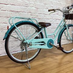 【小学生用/アウトレット品（キズの為お値引き商品）】サカモトテクノ 22型プチモン 身長125cm程度から ソーダ色<自転車のオオムラ 静岡店>の画像
