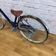 【小学生用/アウトレット品（キズの為お値引き商品）】サカモトテクノ 26型ギムレット ジュニア 身長134cm程度から ネイビー色<自転車のオオムラ 静岡店>の画像