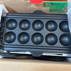 ほぼ新品（一回利用）やきとり 網焼き たこ焼き 屋台横丁 電気グリルの画像
