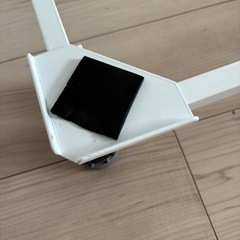 洗濯機台新洗濯機スライド台 ホワイト  【洗濯機 置き台 かさ上げ台 洗濯機台の画像
