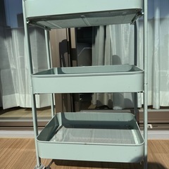 キッチンワゴン　バスケットラック
