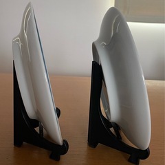【キティー非売品】新品未使用‼︎ハローキティ陶器皿 2色セット　フコク生命90周年の画像