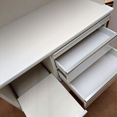 松田家具 キッチンボード ラッキーレンジ1000 食器棚 ホワイトの画像
