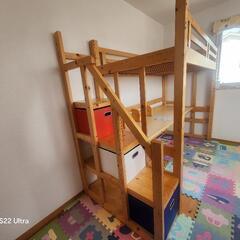 学習机付きベットの画像