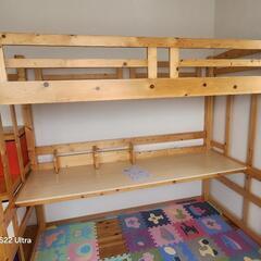 学習机付きベットの画像