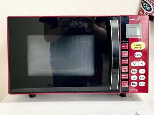 品質が 赤いオーブンレンジ 山善 田端のキッチン家電 (ヒカル) 16L 電子レンジ・オーブン