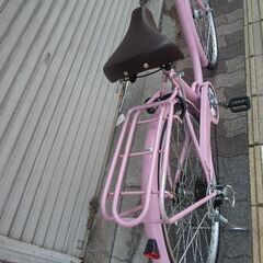 [DAINICHI]Valeriano(バレリアーノ)26吋 ファッションタウンサイクル 外装6段/LEDオート/ピンクの画像