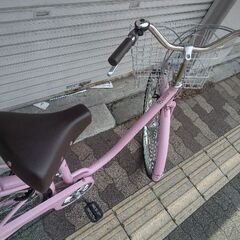[DAINICHI]Valeriano(バレリアーノ)26吋 ファッションタウンサイクル 外装6段/LEDオート/ピンクの画像