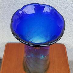 マルティグラス フラワーグラス 花瓶 花器 ガラス ブルー グリーン 青 緑の画像