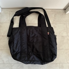 【新品・未使用】マザーズバッグ 2WAY ショルダーベルト付 撥水 ナイロン　XL ブラックの画像