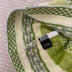 FITH タンクトップ グリーン 110cm 綿100%の画像