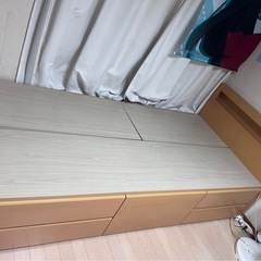ベッド　収納の画像