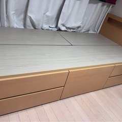 ベッド　収納の画像