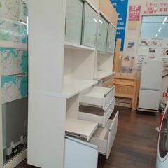 ★ 【松田家具】レンジボード  キッチン収納  食器棚  レンジ台  (幅117cm)  💳自社配送時🌟代引き可💳※現金、クレジット、スマホ決済対応※   の画像
