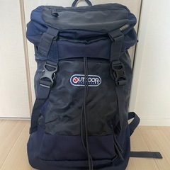 OUTDOOR 大容量リュック ネイビー