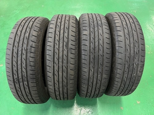 185/70R14 ブリヂストン夏タイヤ 2019年製造 7分山 4本 (英二