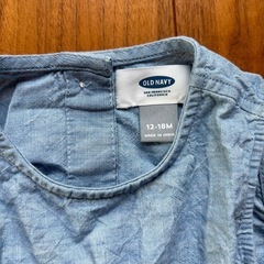OLD NAVY デニムワンピース 12-18Mの画像