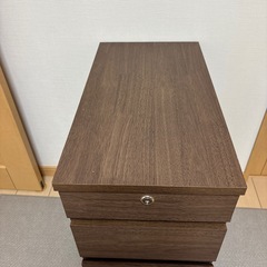 LOWYA デスクワゴン 3段の画像