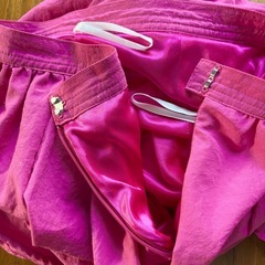 ピンク フレア ロングスカート　Mサイズの画像