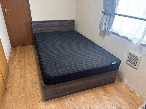 【取引中】セミダブルベッド 引出し付き